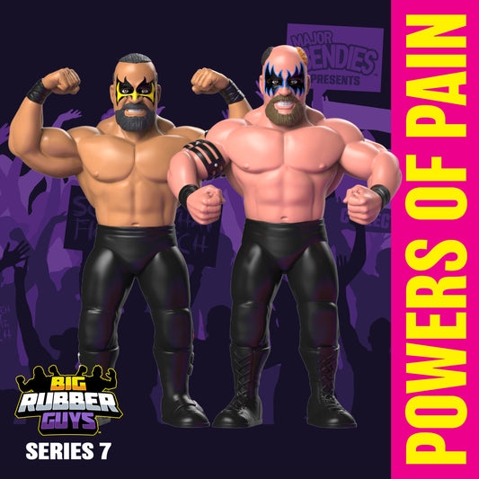 BIG RUBBER GUYS SERIES 7 POWERS OF PAIN (FREE US SHIPPING - SHIPS IN SEPTEMBER 2024)